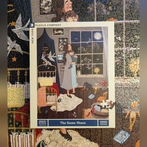 New York Puzzle Company 'The Same Moon' 1000 Piece Puzzle